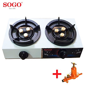 Mua Bếp khè gas 2 lò bán công nghiệp Sogo GT-208S2-3DD - Hàng chính hãng