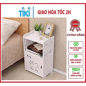 Kệ gỗ đầu giườngFREESHIPKệ Gỗ Kitty Đa Năng 25x17.5x47.5cm chịu nước tuyệt đối, chống xước, chống mối mọt 8784