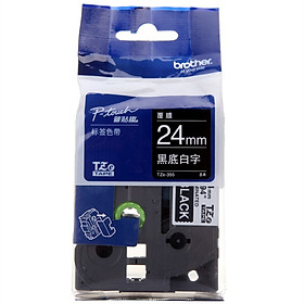 Brother TZe-355 Brother TZe-355 24mm black and white label ribbon (for 9500/9700/9800/3600/2430/2730/7600)