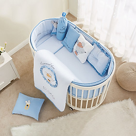 Quây Cũi Cotton Cho Bé - Nhiều Kích Thước, Sử Dụng Cho Nhiều Loại Cũi (Nôi, giường cũi, võng)