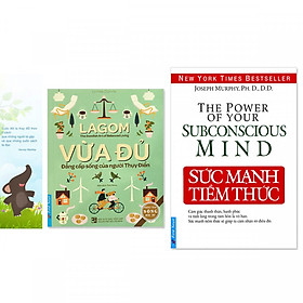 Combo 2 quyển: Sức Mạnh Tiềm Thức + Lagom - Vừa Đủ - Đẳng Cấp Sống Của Người Thụy Điển (Tặng kèm bookmark danh ngôn hình voi)