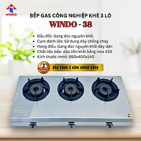Mua Bếp Khè Công Nghiệp 3 Lò WINDO - 38SI - Hàng Chính Hãng - Bảo Hành 2 Năm