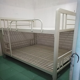 Mua Giường tầng sắt hộp giả gỗ cao cấp với kích thước trên 1m6 dưới 1m6 dài 2m