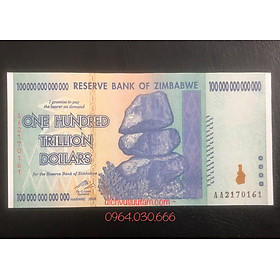 Mua Tiền Zimbabwe lạm phát mệnh giá 100 ngàn tỉ COPY lưu niệm