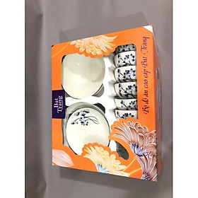 Mua Set bộ đồ ăn quà tặng men kem sứ Bát Tràng