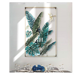 Mua Tranh sắt treo tường lá cây decor cỡ lớn trang trí phòng sang trọng phong cách Châu Âu mã A1040