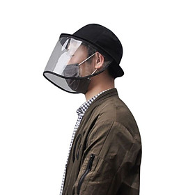 Anti-fog fisherman hat dust pollution isolation fisherman hat removable transparent fisherman hat