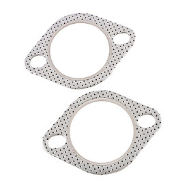 2pcs 2.5'' Exhaust Gasket 2- 63mm Flange, High Temperature  for