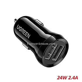 Mua Sạc xe hơi công suất cao ED018 Ugreen 50875 24W 2 cổng usb - Hàng chính hãng
