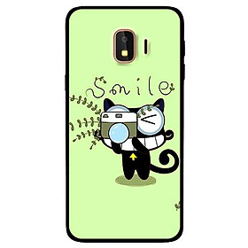 Ốp lưng dành cho Samsung J2 Core - J4 2018 - J2 Pro mẫu Mèo Xanh Chụp Ảnh
