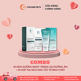 Combo Tái Tạo Da Gồm 1 Kem Dưỡng Trắng Da Body Đêm và 1 Hộp Mặt Nạ Ngủ Dâu