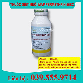 Chế phẩm Diệt muỗi sinh học nhập khẩu Map Permethrin 55EC 100ml