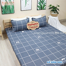 Mua Combo Ga Chun Và 2 Vỏ Gối Nằm m2/m6/m8/2m2 Nhiều Kích Thước | Mẫu Kẻ Râu Ghi (Ghi chú mẫu khi đặt đơn nhé)