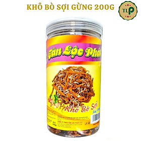 KHÔ BÒ SỢI SẤY GỪNG TÂN LỘC PHÁT - HŨ 200G