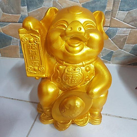 Mua Heo vàng như ý size to - chất liệu thạch cao