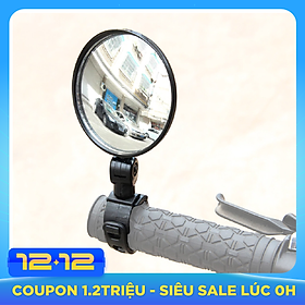 Bộ 2 Gương Chiếu Hậu Tròn Lớn Cho Xe Đạp Thể Thao Địa Hình Xoay 360 Độ Giúp Đạp Xe An Toàn - Hàng Chính Hãng