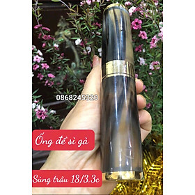Ống đựng sì gà bằng sừng trâu phong cách lịch sự đẳng cấp kt 18×3,3cm 