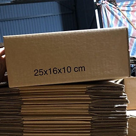 Mua 25x16x10 hộp carton đóng hàng giá rẻ (combo 20h)
