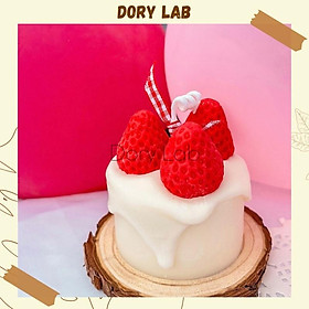 Mua Nến Thơm Bánh Dâu Tây Handmade  Quà Tặng Dịp Sinh Nhật - Dory Lab
