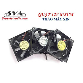 Mua QUẠT TẢN NHIỆT AMPLI 12V 8*8 CM (HÀNG THÁO MÁY) - 1 CÁI