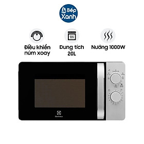 Mua Lò Vi Sóng Có Nướng Electrolux EMG20K38GB 20L - Điều Khiển Núm Vặn - Hàng Chính Hãng