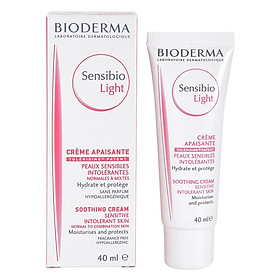 Kem dưỡng ẩm dành cho da nhạy cảm BIODERMA Sensibio Light 40ml
