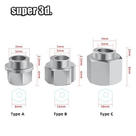 5/10PC 3D máy in Openbuilds Lập Dị Miếng Đệm V Bánh Xe Lập Dị Cột cách ly Đai ốc Vít V-Khe Cắm khoan 5MM DIY các bộ phận Kích thước: 5 chiếc