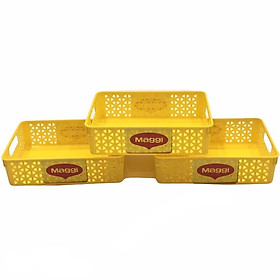 Mua RỔ NHỰA VUÔNG MAGGI 20X30CM-ĐỰNG ĐỒ GIA VỊ NHỎ GỌN