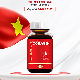 Viên uống Collagen Sắc Ngọc Khang thế hệ mớI Hộp 60 viên giúp sáng da, giảm nếp nhăn - đốm nâu, nuôi dưỡng và làm đẹp da , tóc, móng