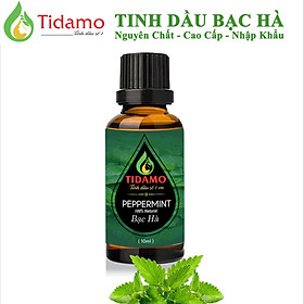 Tinh Dầu BẠC HÀ Cao Cấp TIDAMO 10ML - Tinh Dầu Bạc Hà Nguyên Chất Nhập Khẩu Sử Dụng Với Máy Xông Tinh Dầu Giúp Bảo Vệ Sức Khỏe, Kháng Khuẩn, Thư Giãn Tinh Thần và Xua Đuổi Côn Trùng