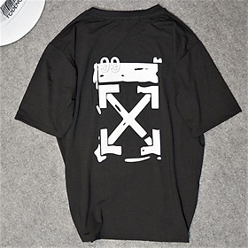X - Áo thun đen nam in dạ quang phản quang trong tối chụp flash FREESIZE
