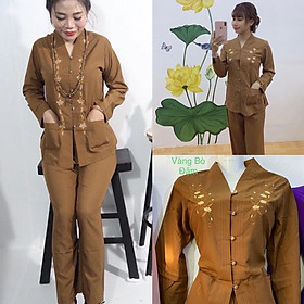 Đồ Lam Đi Chùa # Bà Lai 2Túi Không Thêu # Đồ Bộ Nữ # Quần Áo Nữ