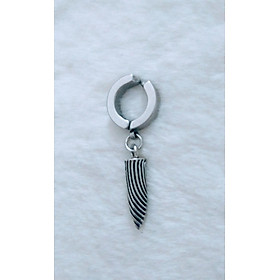 Bông tai nam hình viên đạn mẫu dạng kẹp