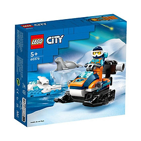 Đồ Chơi Lắp Ráp Xe Trượt Tuyết Thám Hiểm Bắc Cực Lego City 60376 (70 chi tiết)