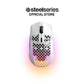 Chuột gaming không dây SteelSeries Aerox 3 Wireless độ trễ 1ms RGB 68g