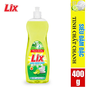 Nước rửa chén Lix siêu đậm đặc hương chanh 400g N404