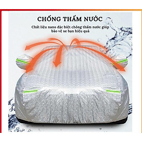 Bạt Trùm Che Phủ ô tô 3 lớp tráng Nhôm Chống Xước, Chống Nắng, Chống Mưa - Hàng loại dầy cao cấp