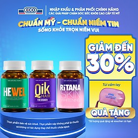 Combo Đẹp Da Tóc Móng Cho Nữ Ecogreen Hỗ Trợ Trắng Da, Mọc Tóc (Dùng 1 Tháng)