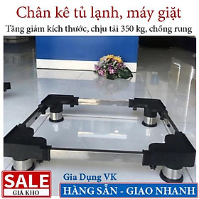 Mua Chân Máy Giặt Chân Tủ Lạnh Đa Năng Inox - Điều Chỉnh Kích Thước Từ 43 Đến 63cm