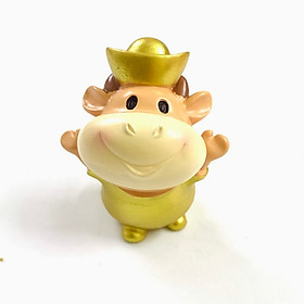 Tượng Nhựa Con Trâu Cute, dùng để trưng bày trong nhà, trên bàn sách, bàn làm việc, làm quà tặng dịp Tết Tân Sửu 2021 dễ thương và ý nghĩa - TMT Collection - SP005050