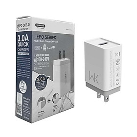 Mua Củ sạc Quickcharge 3.0 WP-U52 + Tặng Cáp Micro Usb - Chính Hãng