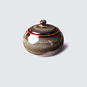 Mua Hũ Đựng Đường Tròn men cánh gián - Hũ Đựng Gia Vị Cao cấp - Gốm Sứ Bát Tràng