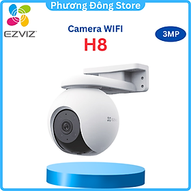 Camera Wi-fi EZVIZ H8 PRO 2K & 3K, Quay Quét 360 Độ Ngoài Trời, Ghi Hình Màu Ban Đêm, Đàm Thoại 2 Chiều - Hàng Chính Hãng