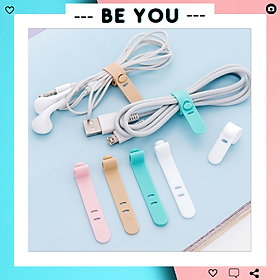 Mua Set 4 Dụng Cụ Giữ Dây Cáp Gọn Gàng Tiện Lợi - Dây Giữ Silicon - Sắp Xếp Tai Nghe  Cáp Sạc Gọn Gàng