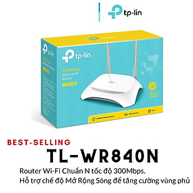 Mua Phát Wifi TP-Lin TL-WR840N hàng chính hãng (2 anten 5dBi  300Mbps  4LAN)