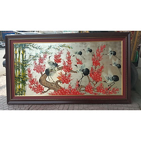 Mua Tranh sơn mài  BÁT HẠC QUY VIÊN-SM238