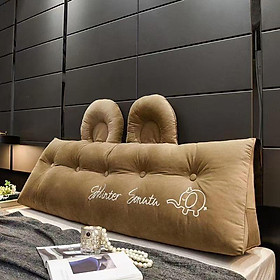 Mua (RẺ VÔ ĐỊCH) Gối Tựa Đầu Giường Mẫu Mới Tai Gấu Thỏ 1m8 Chuẩn 3 Lớp (Hàng Nhập Khẩu)