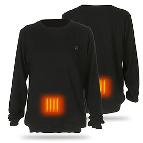 Washable USB Electric Thermal Heating Long Sleeve T Shirt Insulated Heating Underwear with 3 Level Temperature Setting