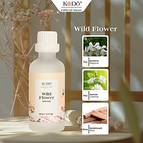 Mua Tinh Dầu Nước Hoa KODO Wild Flower Làm Thơm Phòng Nguyên Chất  Black Collection  10ml/50ml/100ml/500ml