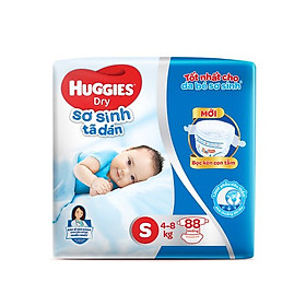 Tã dán sơ sinh Huggies mới (5kg-8kg) - Gói 88 miếng